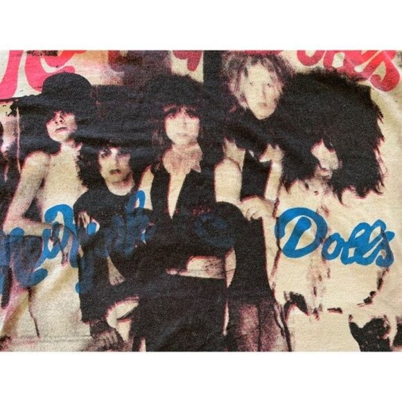 VINTAGE 1980s MOSQUITOHEAD NEW YORK DOLLS T-SHIRT Johnny Thunders David Johansen - Picture 4 of 10